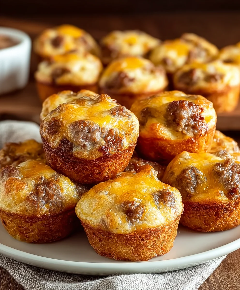 Sweet Beef Sausage Muffins - McGriddle Bites for Fast Mornings