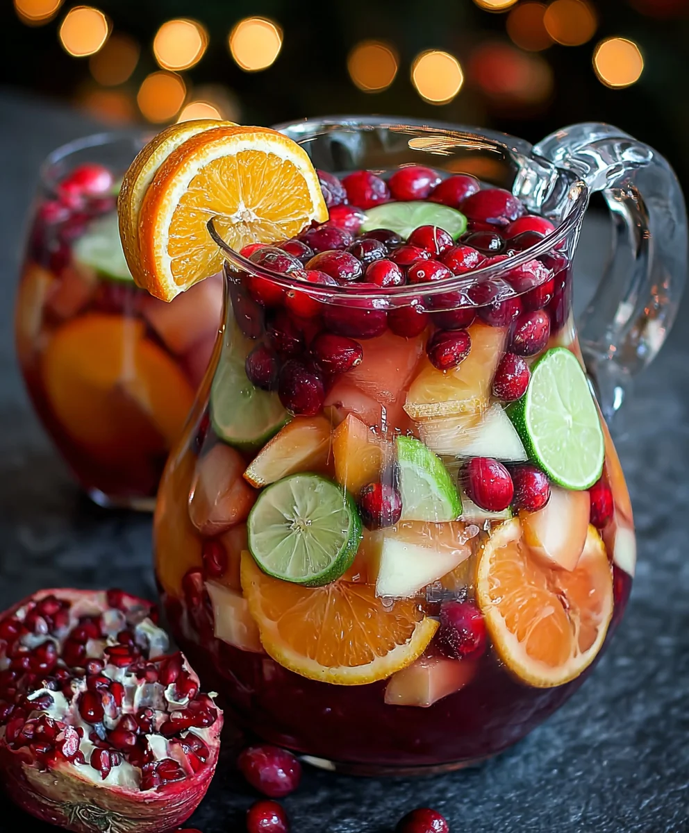 Festive Non-Non-Non-Alcoholic Alternativeic Sangria - Holiday Cheer Recipe