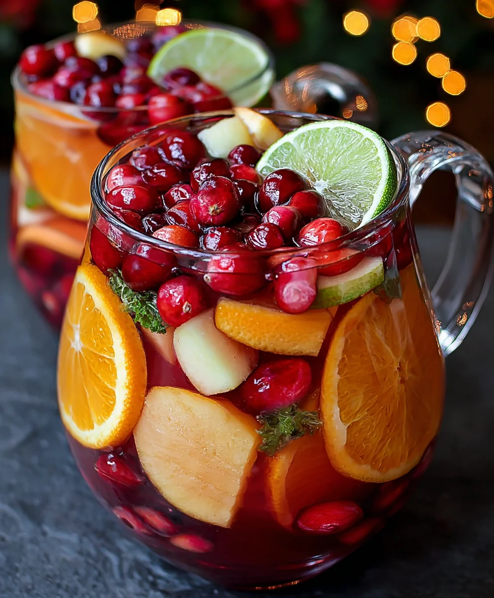Festive Non-Non-Non-Alcoholic Alternativeic Sangria - Holiday Cheer Recipe
