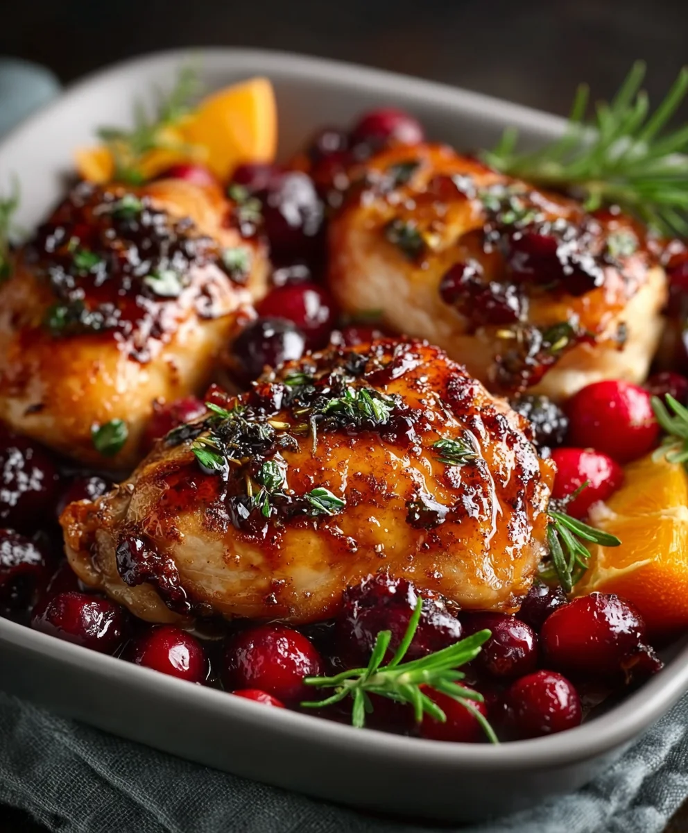 Cranberry Orange Chicken - Easy & Delicious Dinner