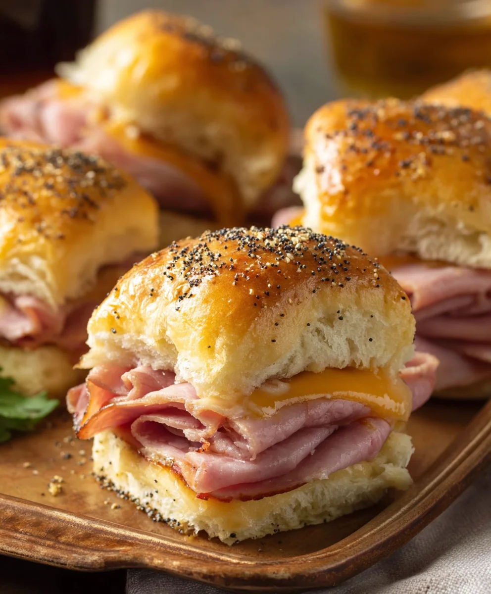 Beef Beef Ham Cheese Sliders- Easy Baked Dinner